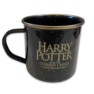 Harry Potter and the Cursed Child Tin Mug Black and Gold Speckled